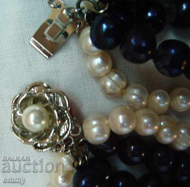 Necklace 5 rows of natural pearls length 48-56 cm Germany - 6 Necklace 5 rows of natural pearls length 48-56 cm Germany - 6