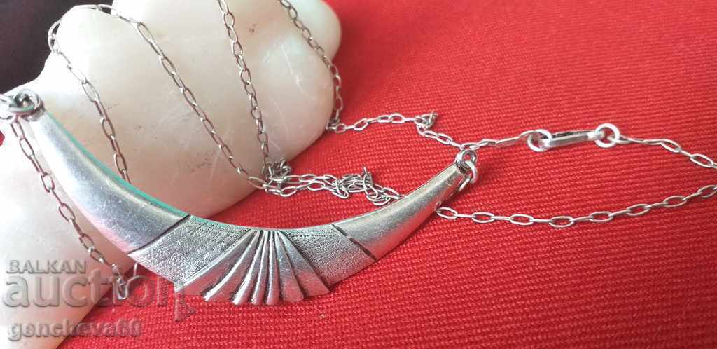 Old Silver Horn of Plenty Necklace - 7 Old Silver Horn of Plenty Necklace - 7