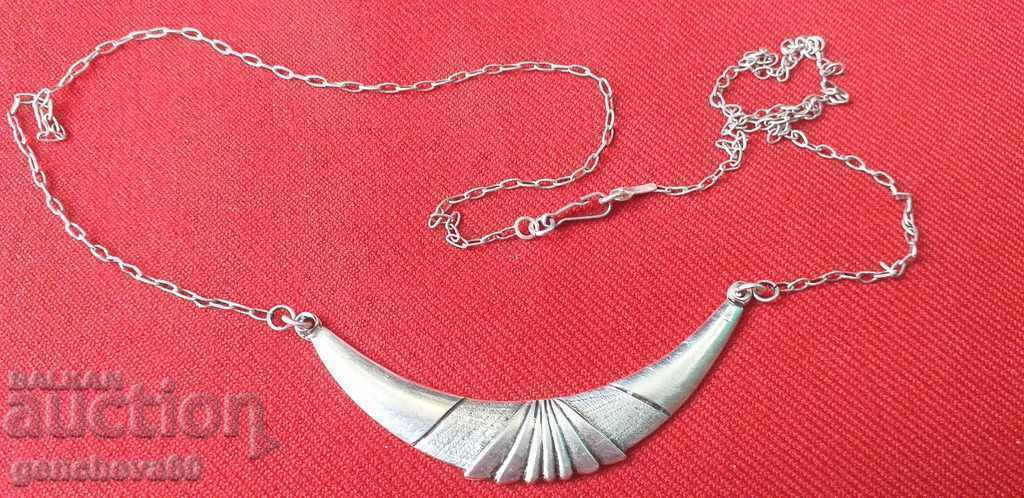 Old Silver Horn of Plenty Necklace