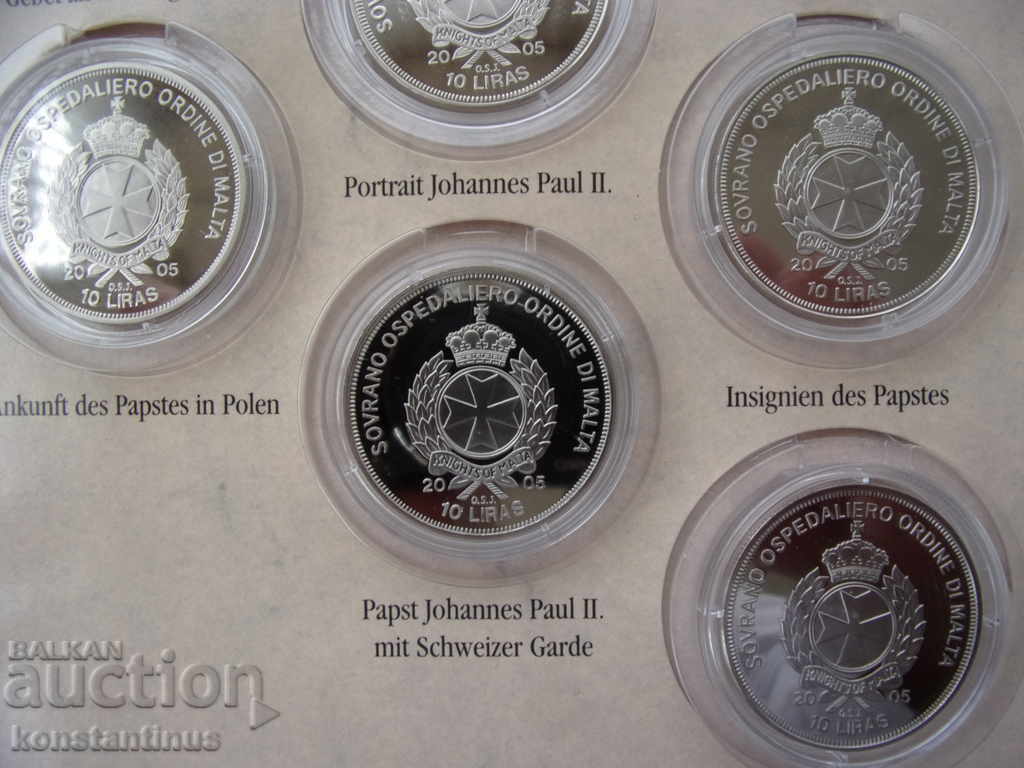 Malta Set 10 Leary 2005 John Paul II UNC - 5