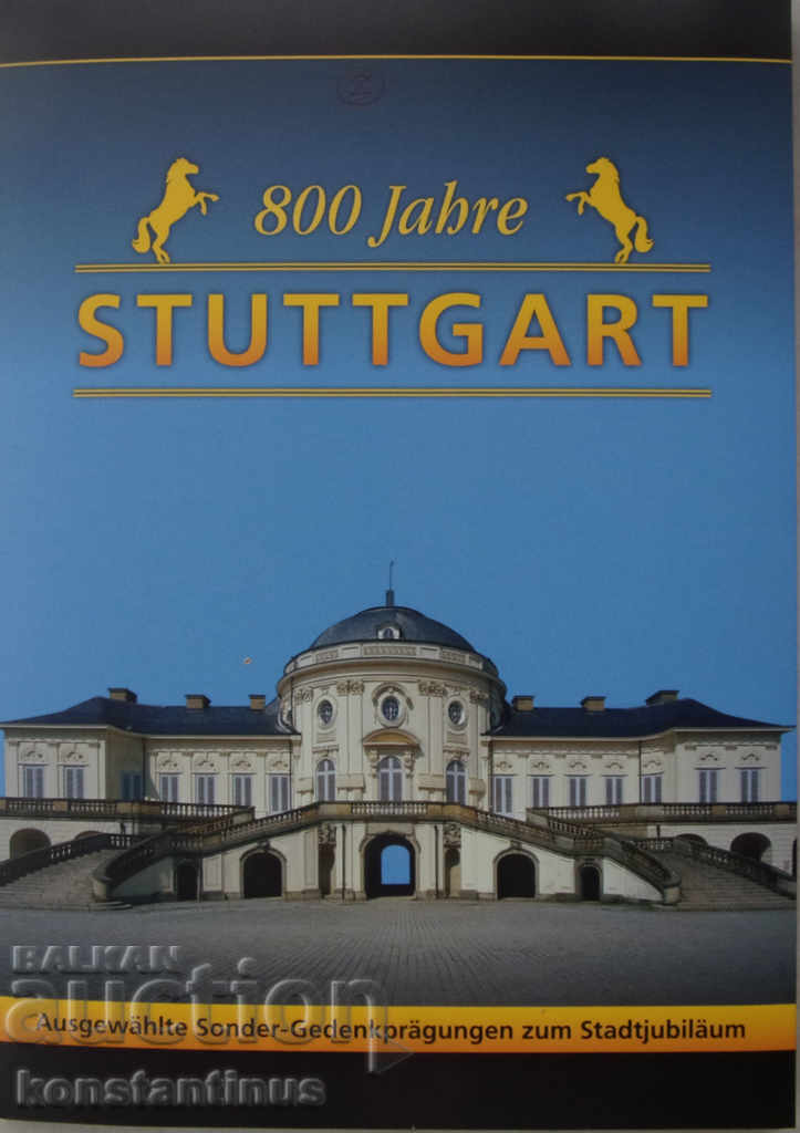 800 г. Щутгарт -10 броя всеки-14,65гр.36мм. Сребро PROOF UNC - 7 800 г. Щутгарт -10 броя всеки-14,65гр.36мм. Сребро PROOF UNC - 7