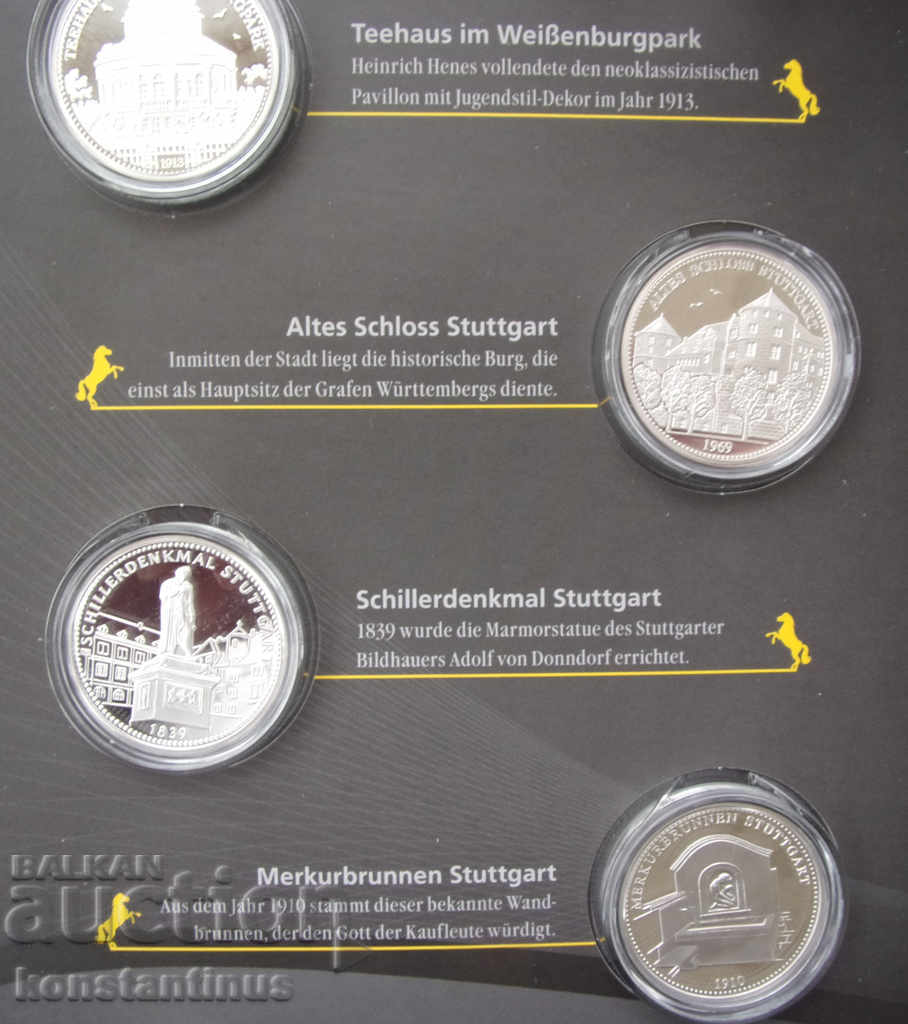 800 г. Щутгарт -10 броя всеки-14,65гр.36мм. Сребро PROOF UNC с цена € 94.59 | 185.00 лв. 800 г. Щутгарт -10 броя всеки-14,65гр.36мм. Сребро PROOF UNC с цена € 94.59 | 185.00 лв.