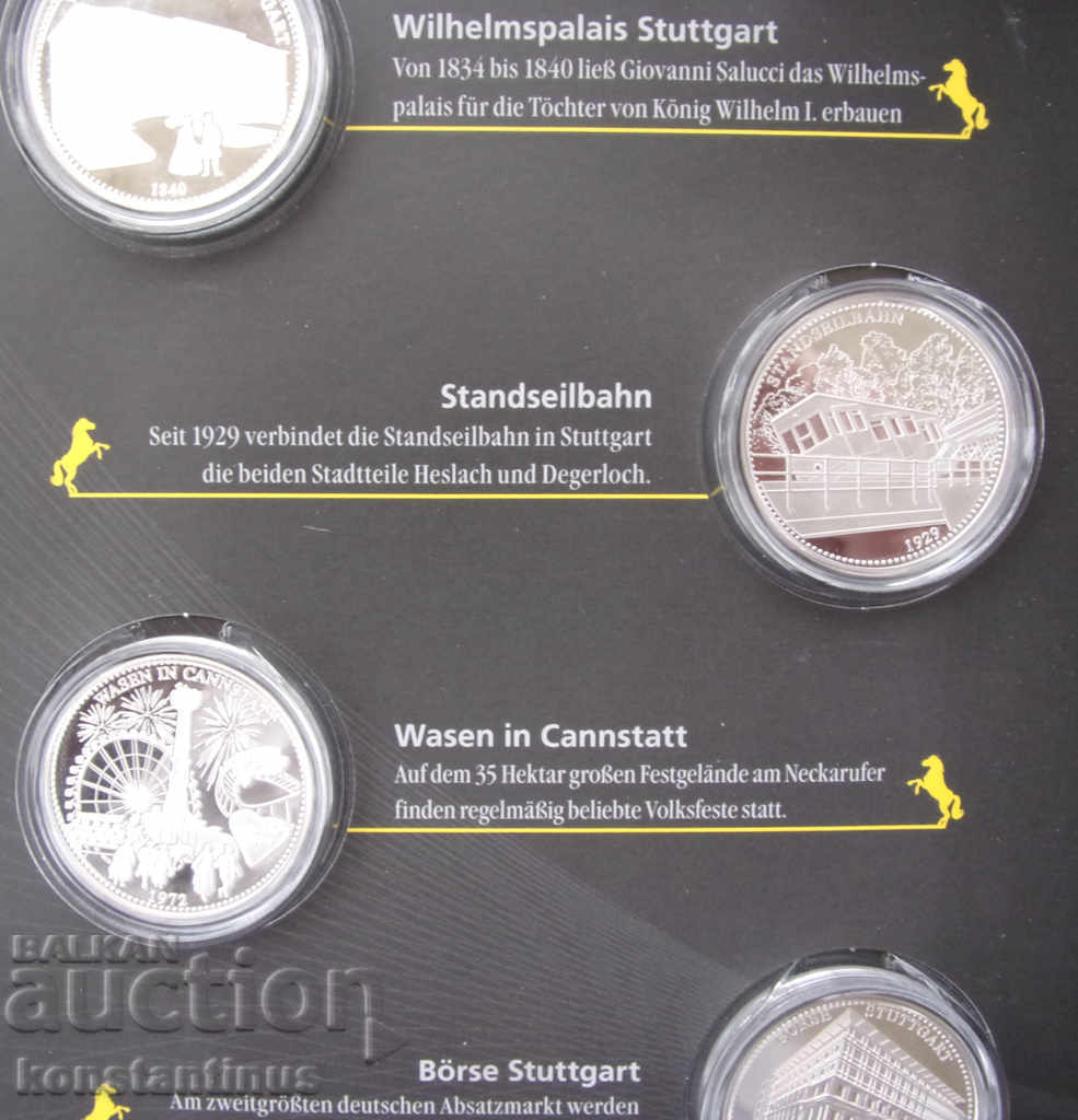 800 г. Щутгарт -10 броя всеки-14,65гр.36мм. Сребро PROOF UNC с цена € 94.59 | 185.00 лв.