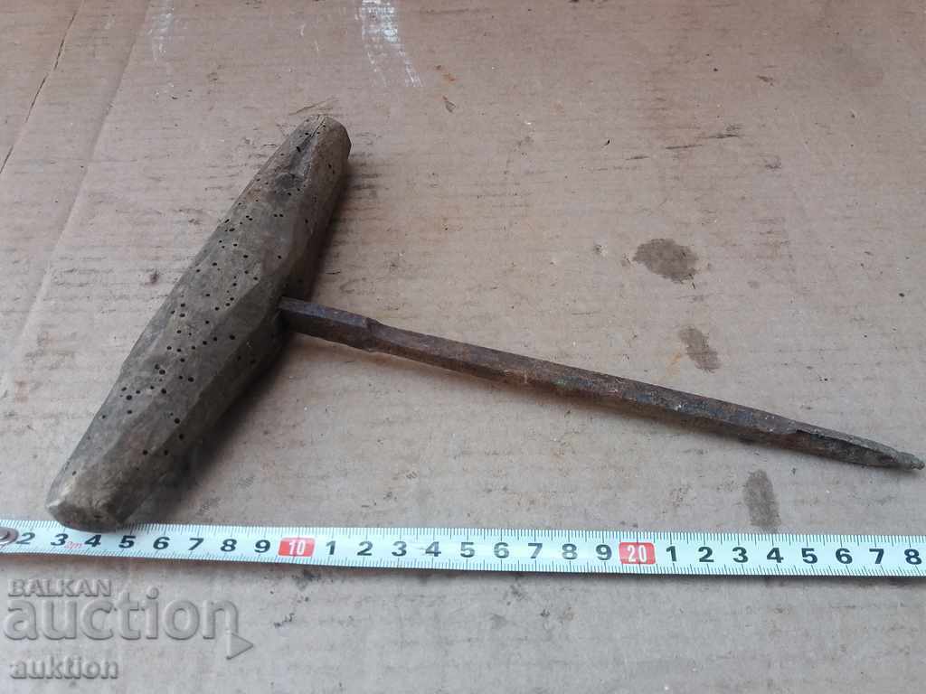 Unealtă veche de tâmplărie - burghiu - 6