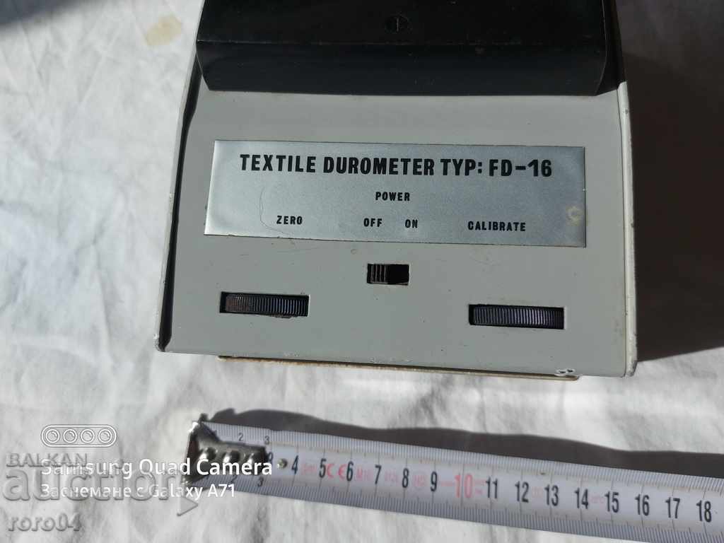 Delivery of TEXTILE DUROMETER Delivery of TEXTILE DUROMETER