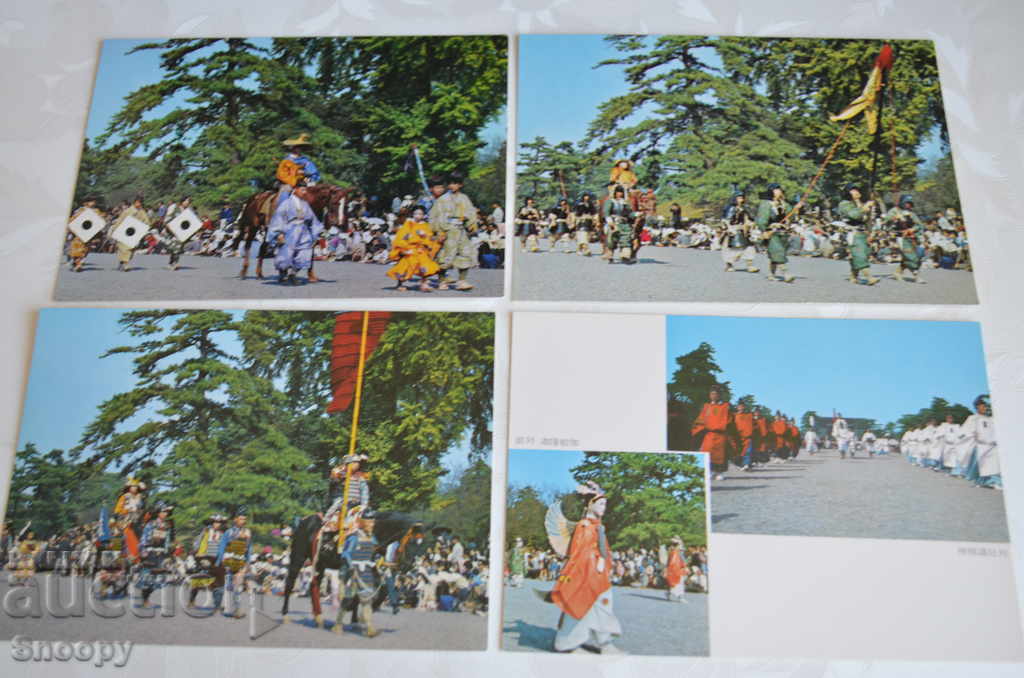 Пощенски картички Япония 4 бр.комплект