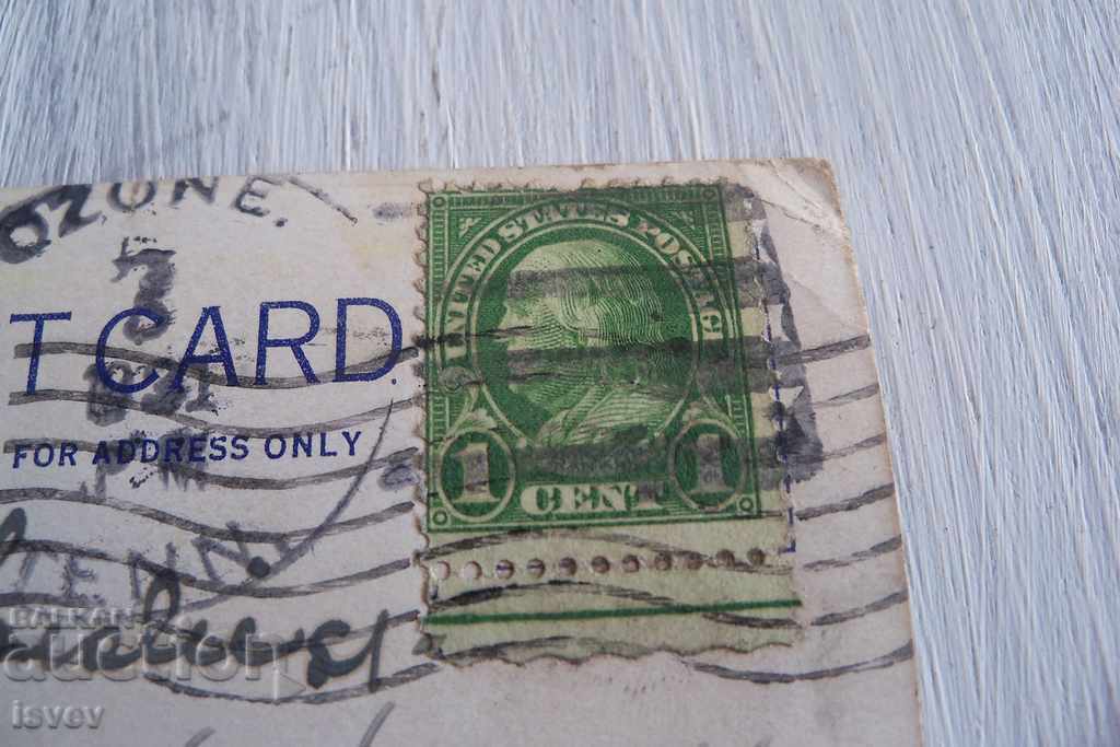 Old postcard from Tennessee, USA 1931. Highland fall - 5 Old postcard from Tennessee, USA 1931. Highland fall - 5