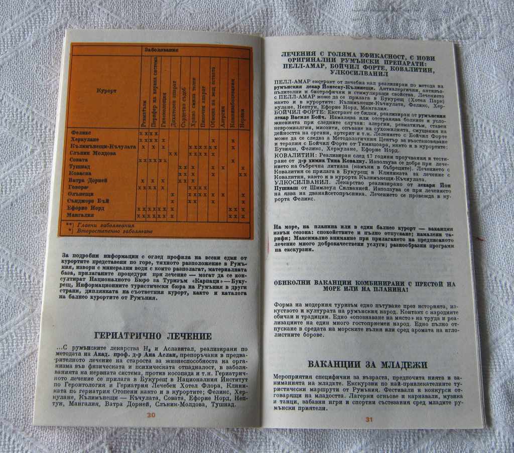 ROMANIA TOURIST INFORMATION BROCHURE 1980 - 7