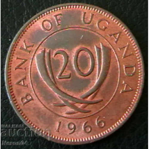 20 cents 1966, Uganda