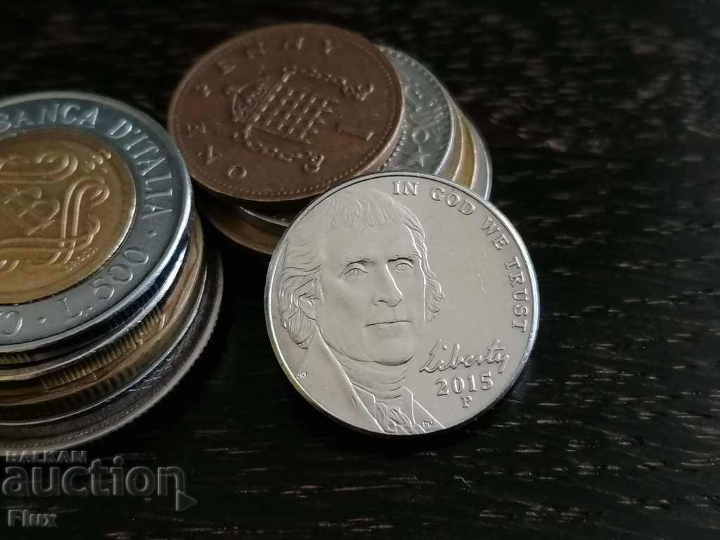 Coin - US - 5 cents 2015 with price 1.55 BGN | € 0.79 Coin - US - 5 cents 2015 with price 1.55 BGN | € 0.79
