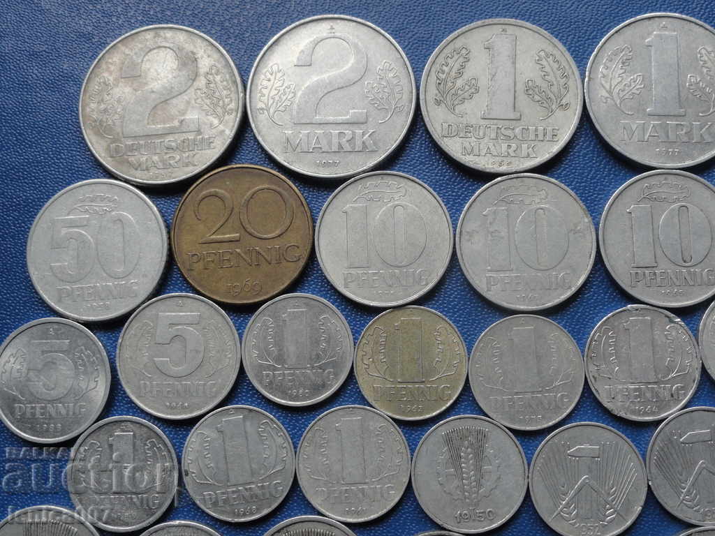 Germany (GDR) - Lot of coins (32 pieces) with price 16.00 BGN | € 8.18 Germany (GDR) - Lot of coins (32 pieces) with price 16.00 BGN | € 8.18