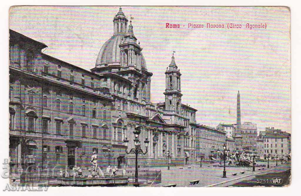 Italia - Roma / vechi călătorit 1911 /