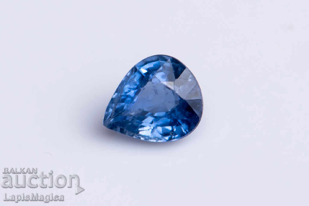 Blue Ceylon sapphire 0.42ct heated only