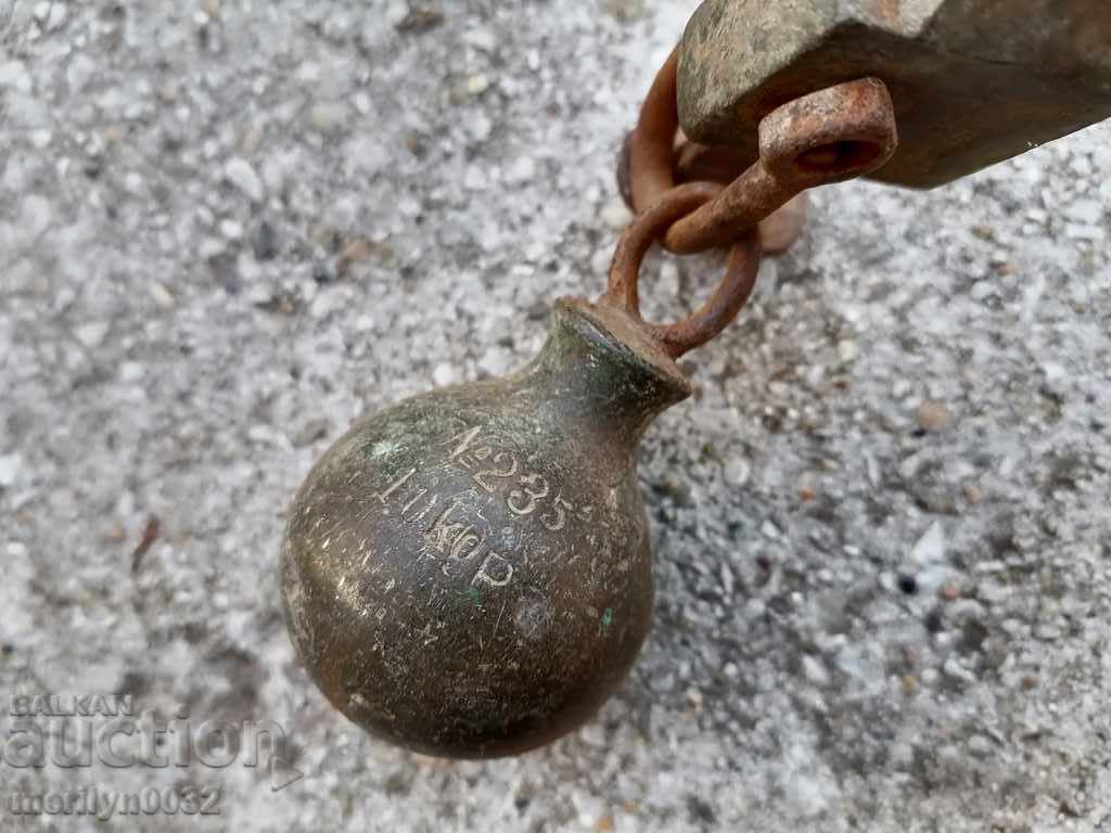 Romanian scale with mace scale wrought iron palanza - 5