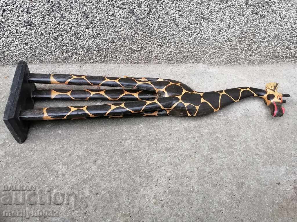 Auction Wooden figure, plastic, statuette, panel, giraffe Auction Wooden figure, plastic, statuette, panel, giraffe