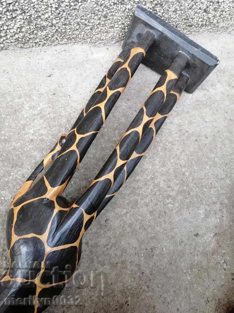 Wooden figure, plastic, statuette, panel, giraffe - 5 Wooden figure, plastic, statuette, panel, giraffe - 5