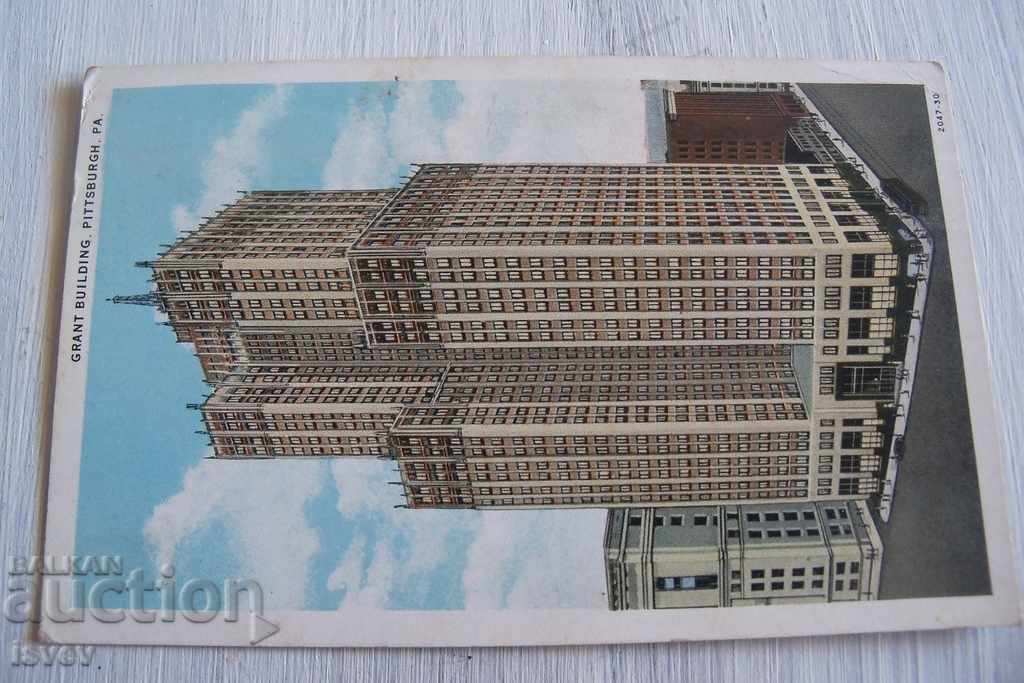 Old postcard "Grant Building", Pittsburgh, USA with price 10.00 BGN | € 5.11