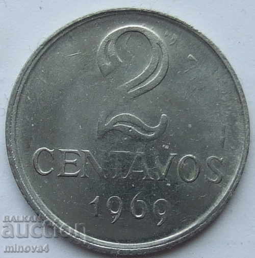 Brazilia 2 centavos 1969