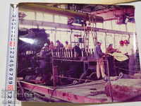 Стара снимка ТЕЦ ВАРНА  халето  работниците  1970  ЧП