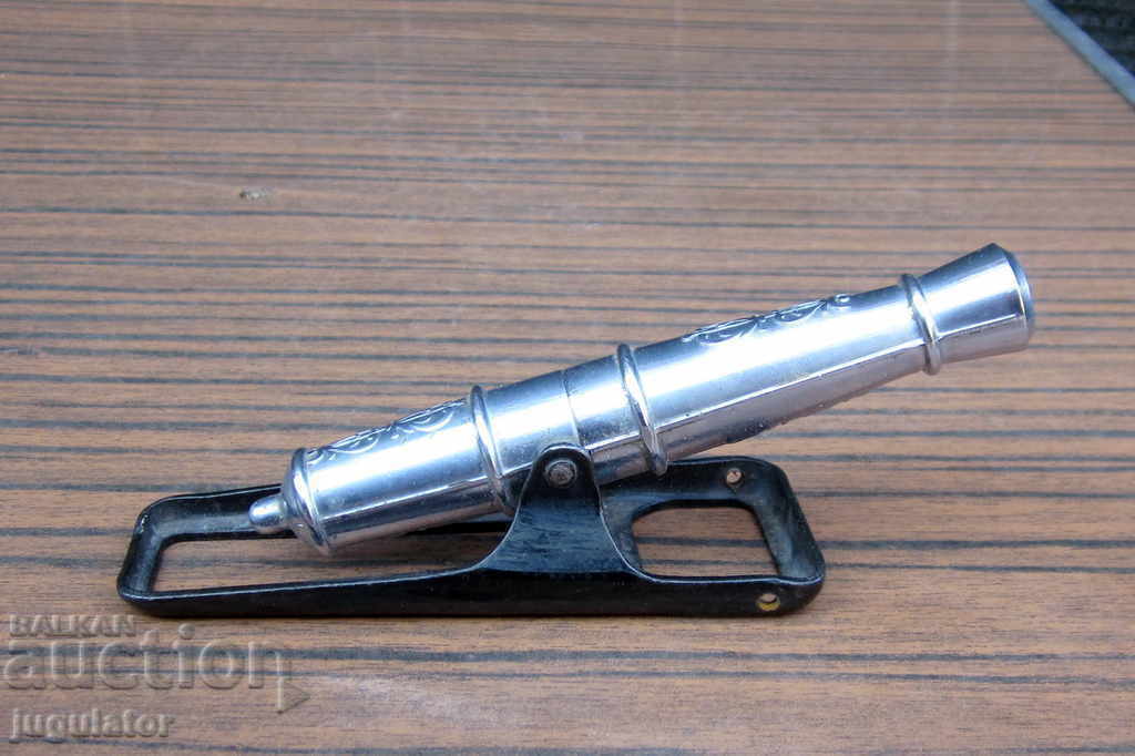 old metal mock-up model of cannon opener and corkscrew with price 25.00 BGN | € 12.78 old metal mock-up model of cannon opener and corkscrew with price 25.00 BGN | € 12.78