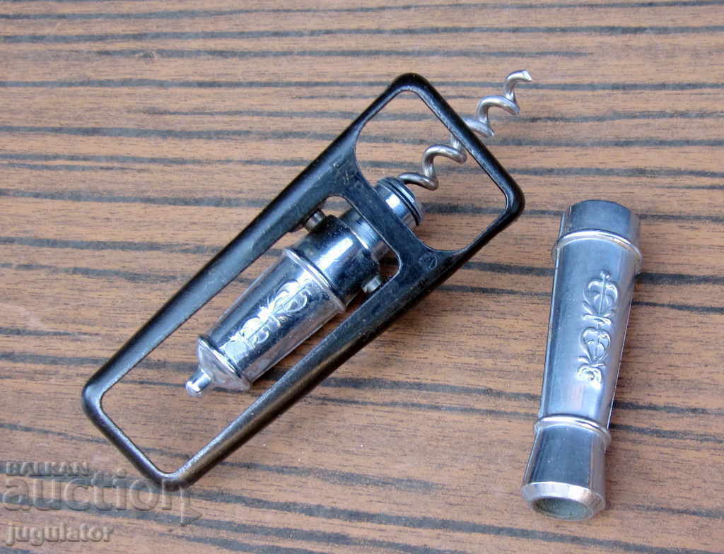 old metal mock-up model of cannon opener and corkscrew - 6 old metal mock-up model of cannon opener and corkscrew - 6