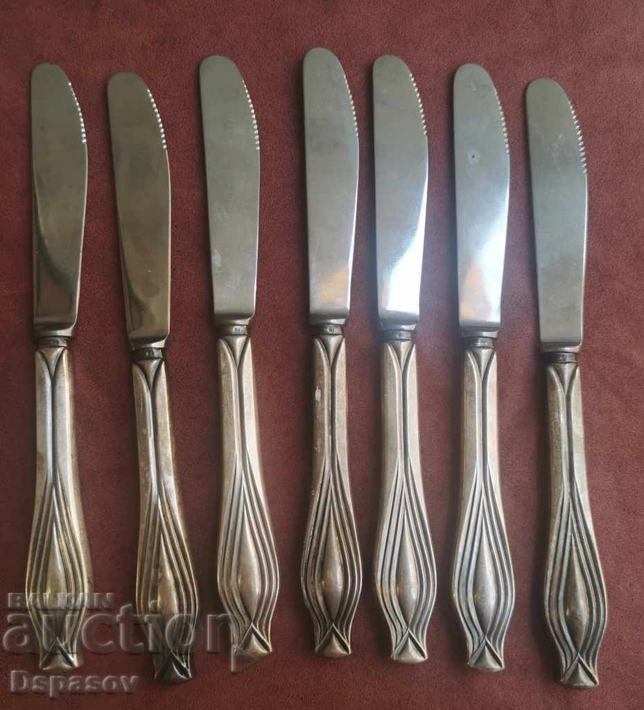 Set of Dining Knives 7 pieces Utensils