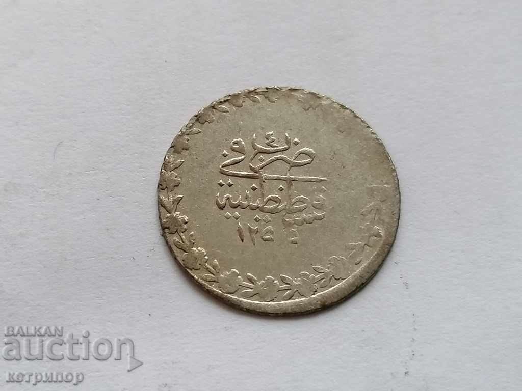10 para 1255/4 Turcia otomană