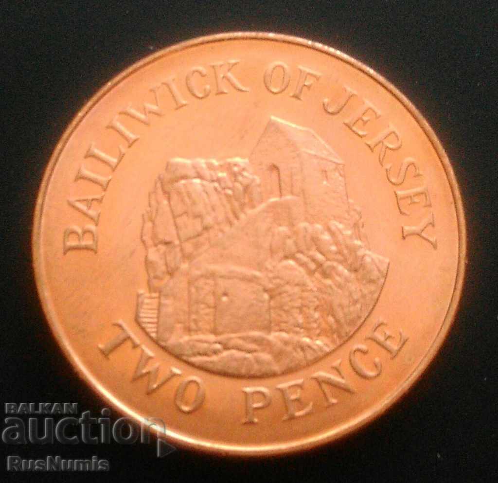 Jersey. 2 pence 2008 UNC.