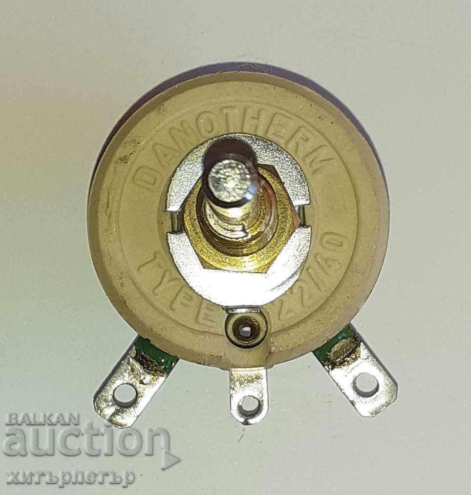 Potentiometer Danotherm rheostat Danotherm 22/40 25R Reduced with price 40.00 BGN | € 20.45 Potentiometer Danotherm rheostat Danotherm 22/40 25R Reduced with price 40.00 BGN | € 20.45