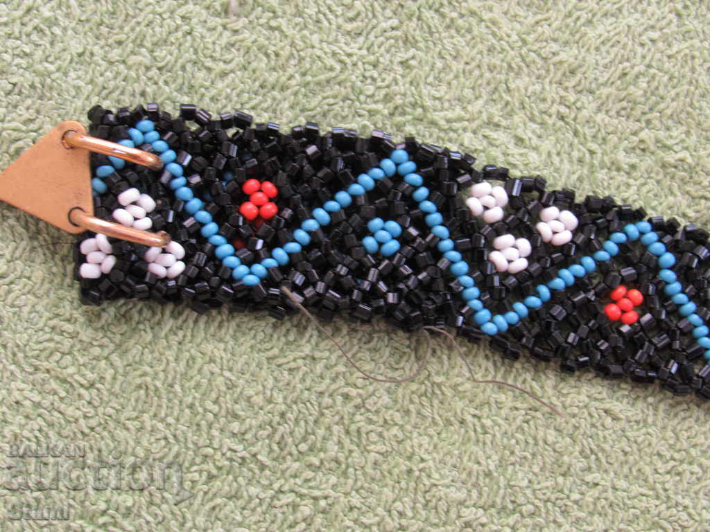 Bead belt with geometric figures from the time of the Soc - 6 Bead belt with geometric figures from the time of the Soc - 6