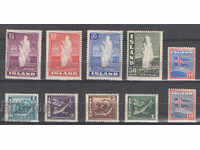 1938-39. Iceland. Group of beautiful Icelandic stamps