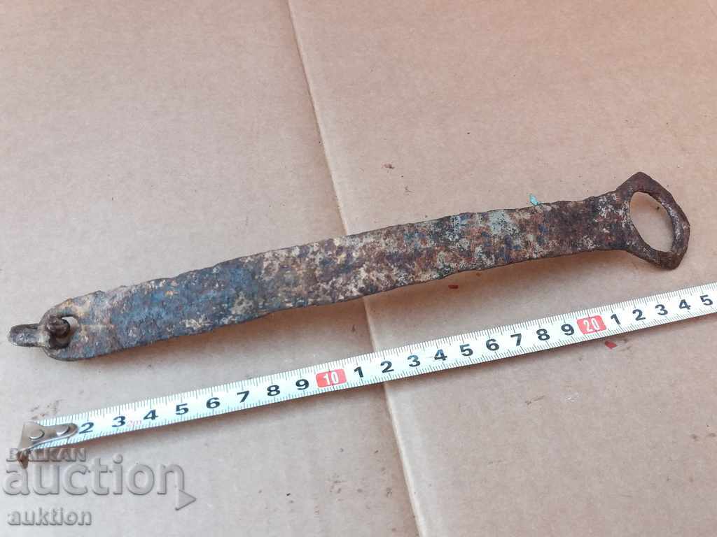 OLD MASSIVE FORGED LOCK - CRANE - 6