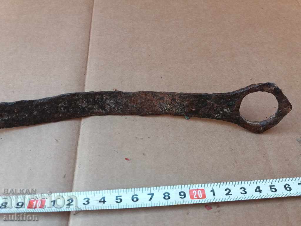 OLD MASSIVE FORGED LOCK - CRANE - 7