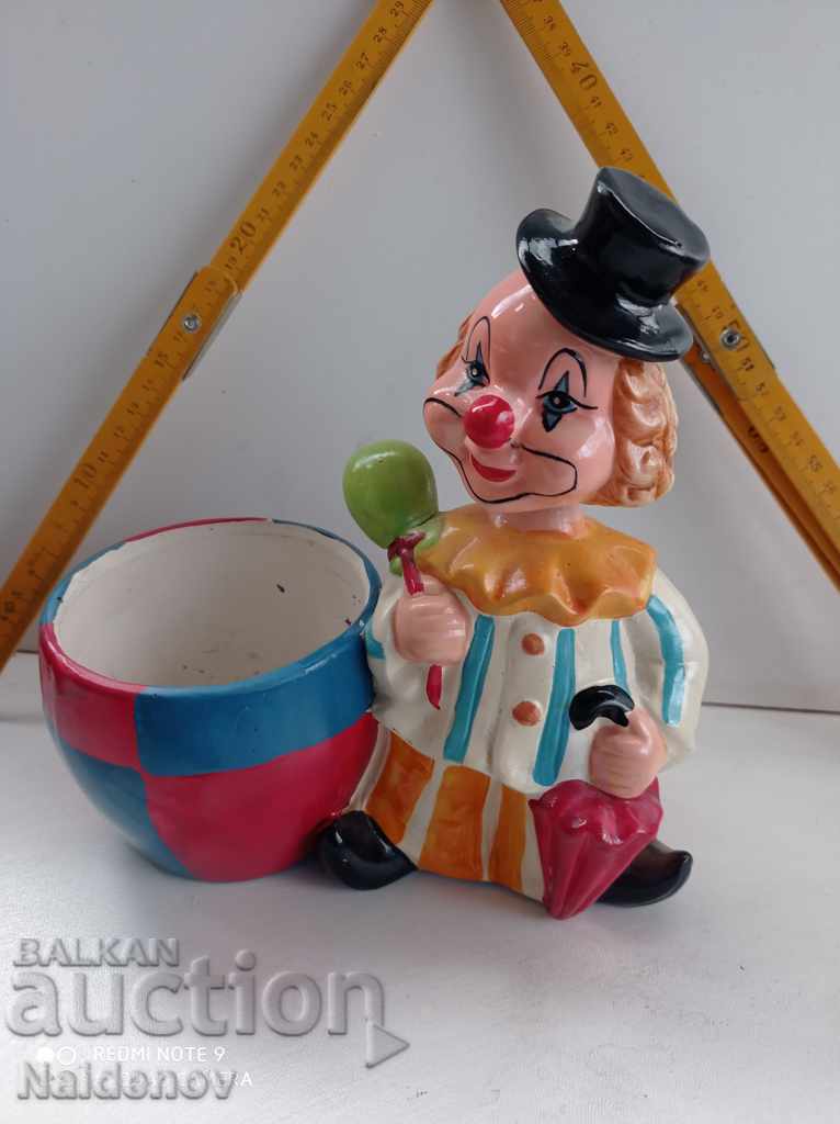 Clown porcelain piggy bank