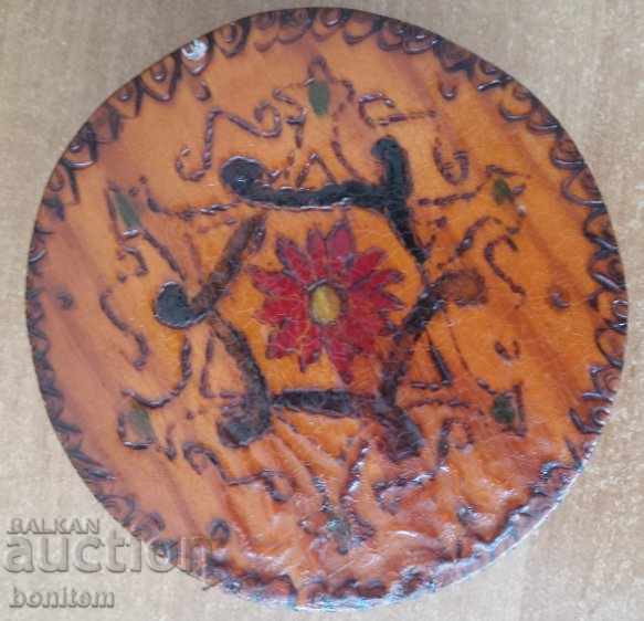 Old handmade wooden table with price 5.00 BGN | € 2.56 Old handmade wooden table with price 5.00 BGN | € 2.56