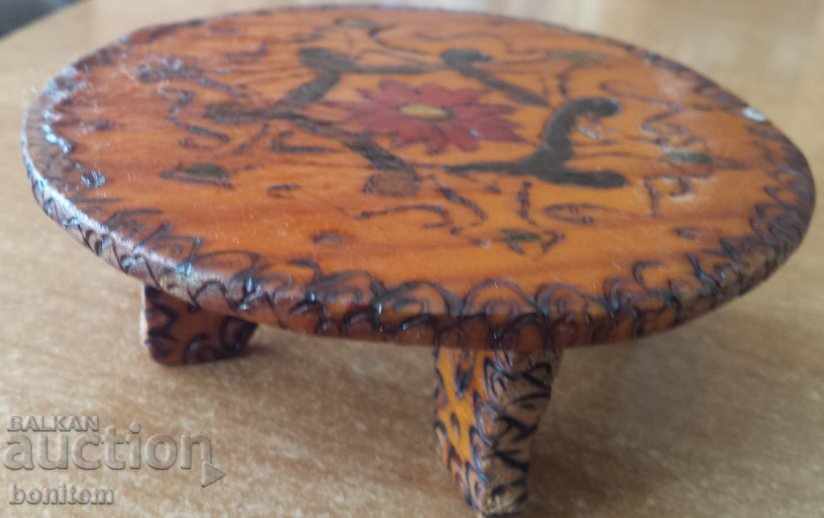 Old handmade wooden table