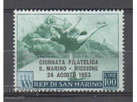 1953 Άγιος Μαρίνος. Ημέρα του Αγίου Μαρίνου - γραμματόσημο Riccione
