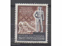 1952. Ιταλία. Γλυπτά ενός αθλητή και του θεού του ποταμού Τίβερη.