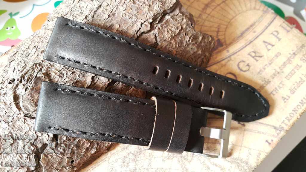 Δημοπρασία Δερμάτινο λουράκι ρολογιού 22mm Γνήσιο δέρμα 686