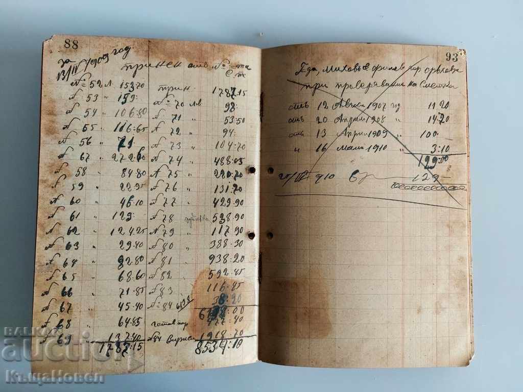 1907-1910 ΒΙΒΛΙΟ ΔΙΑΘΕΣΙΜΟΤΗΤΑΣ ΚΑΤΑΣΤΗΜΑΤΟΣ ΔΙΑΘΕΣΙΜΟΤΗΤΑΣ - 5