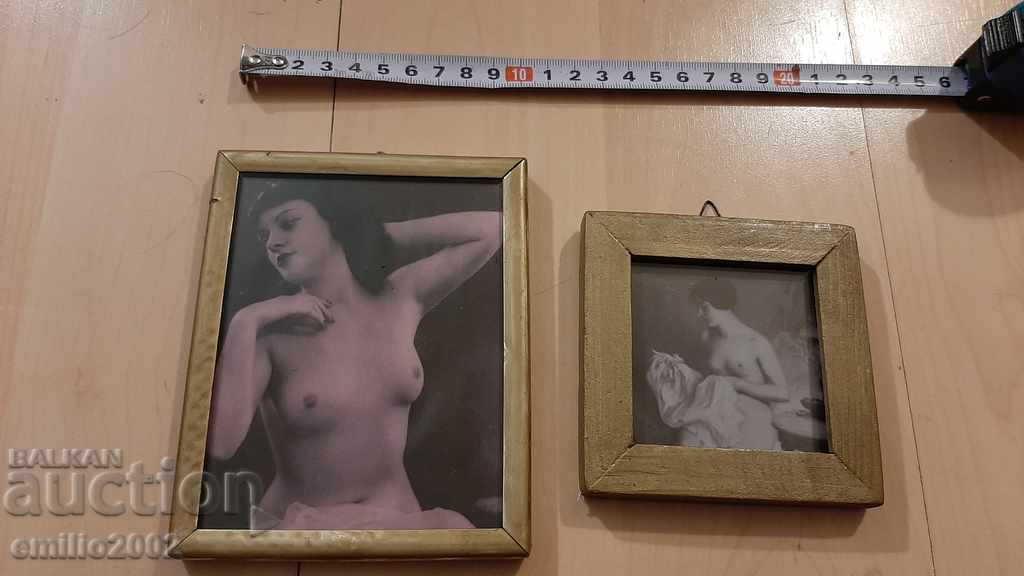 Framed pictures - an old reproduction of erotica