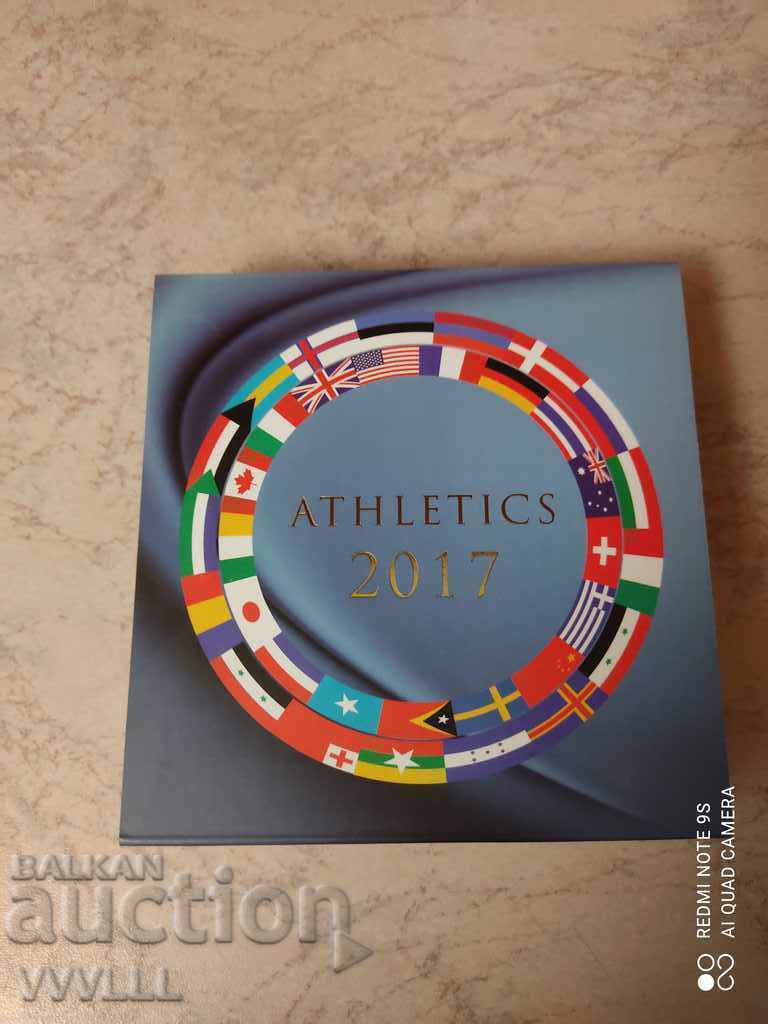 2017 1 dollar. NIUE. Athletics London. Circulation 999 pcs.