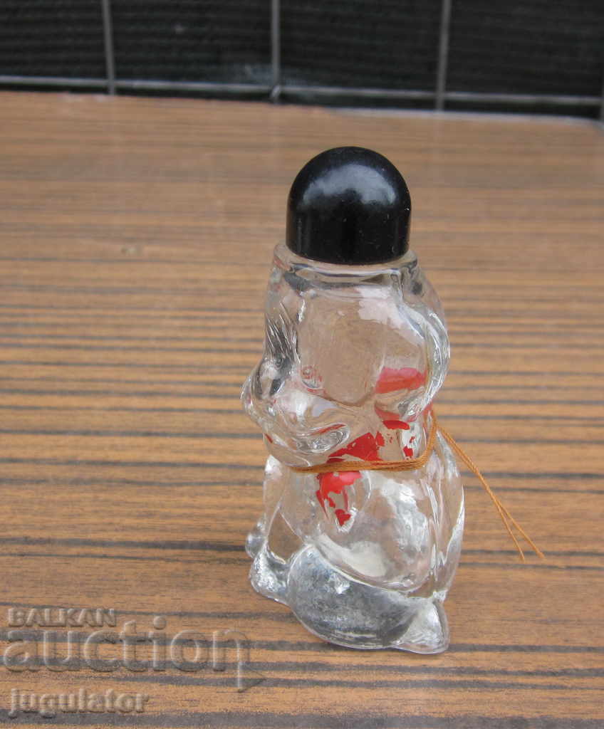 Auction old Russian glass bottle perfume bottle dog Auction old Russian glass bottle perfume bottle dog