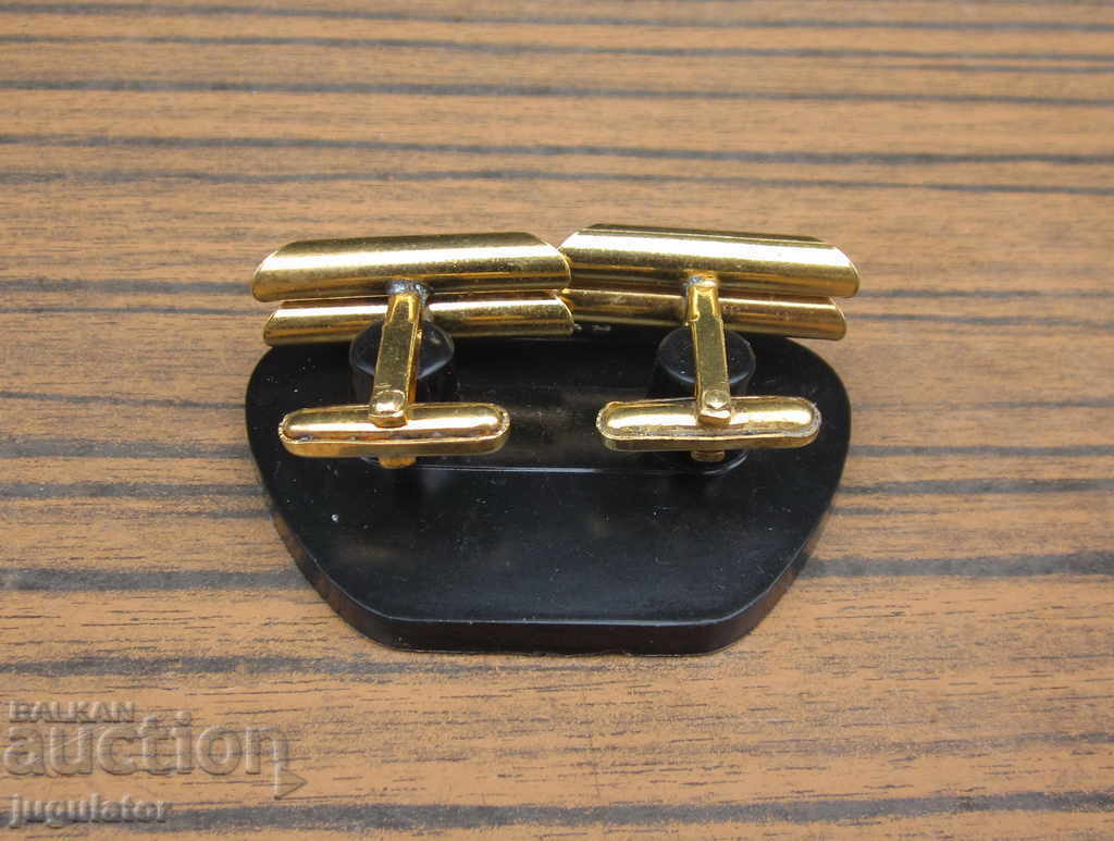 old antique gilded double cuffs unused - 6 old antique gilded double cuffs unused - 6