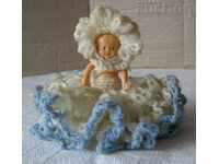 BALLERINA DOLL KNITTED CLOTHES BLUE
