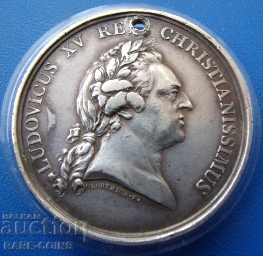 Louis XV 22,35 g 38 mm. Ασημί εξαιρετικά σπάνιο πρωτότυπο με τιμή € 125.27 | 245.01 BGN