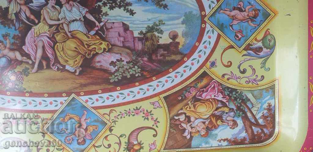 Vintage large enamel plaque with angels with price 25.00 BGN | € 12.78 Vintage large enamel plaque with angels with price 25.00 BGN | € 12.78