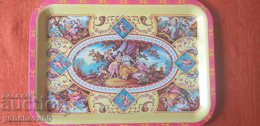 Vintage large enamel plaque with angels - 7 Vintage large enamel plaque with angels - 7