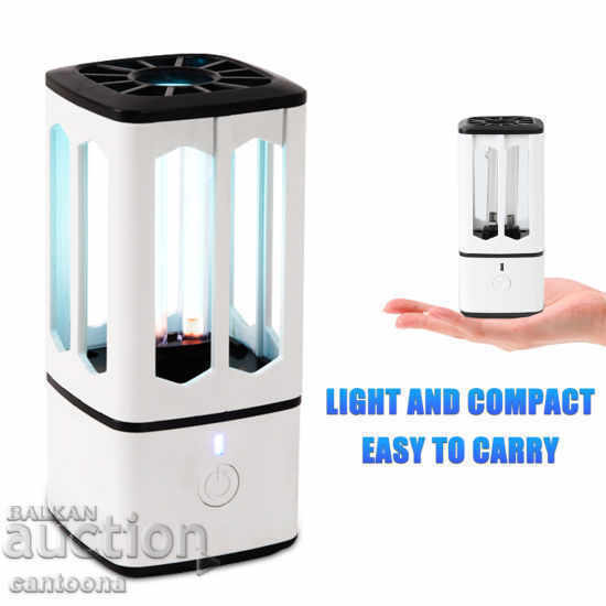 UV Bactericidal lamp, portable, rechargeable battery - 3.8W with price 39.99 BGN | € 20.45 UV Bactericidal lamp, portable, rechargeable battery - 3.8W with price 39.99 BGN | € 20.45