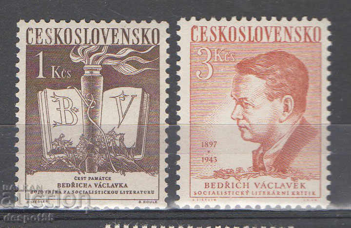 1953. Чехословакия. 10 год. от смъртта на Вацлавек, писател.